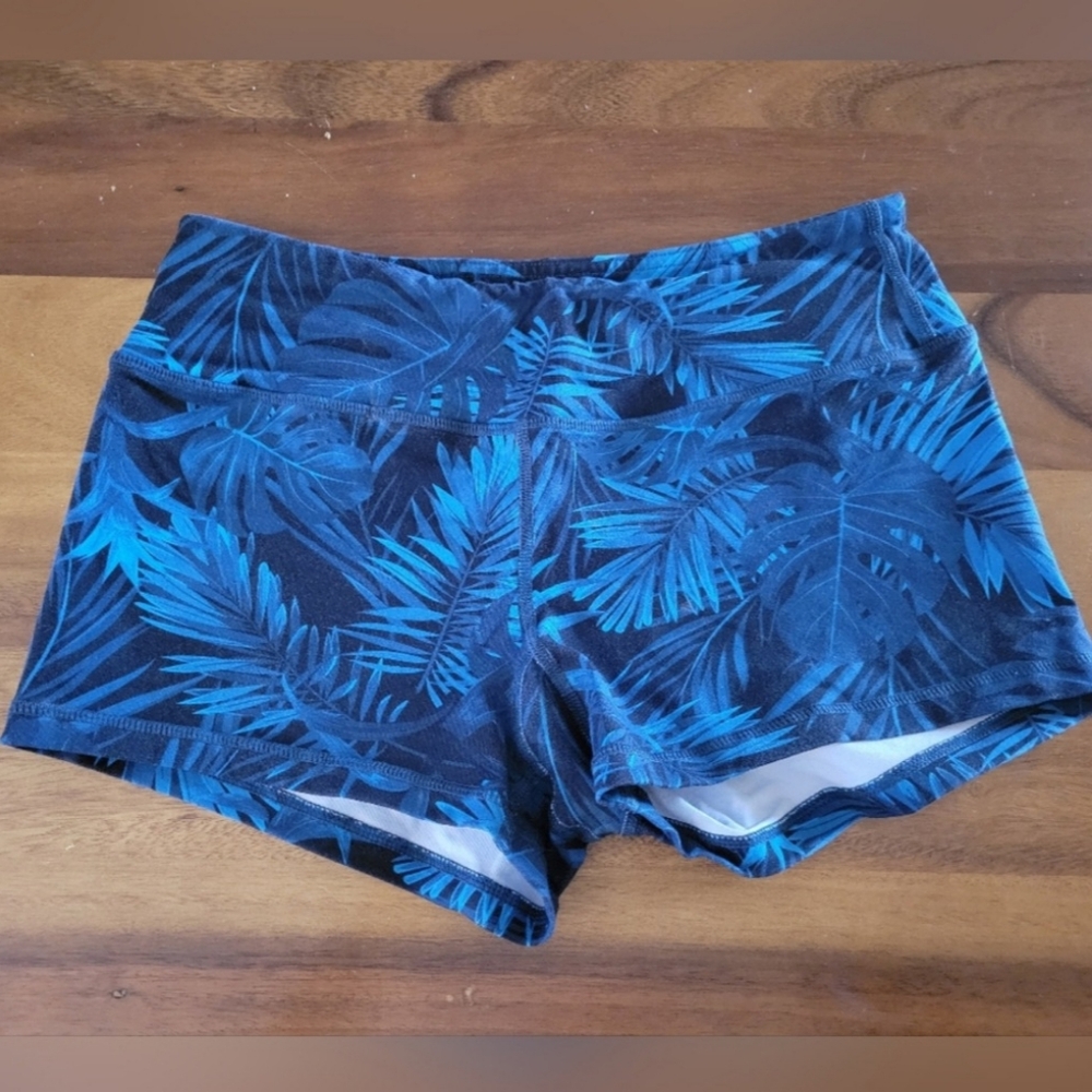 Savage Barbell Shorts - Blue Palm